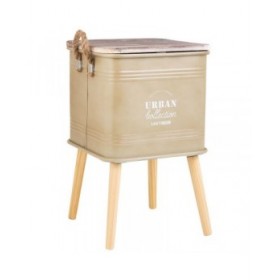 Comodino Alexandra House Living Verde 34 x 34 x 55 cm