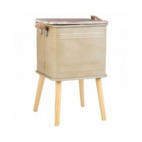 Comodino Alexandra House Living Verde 34 x 34 x 55 cm