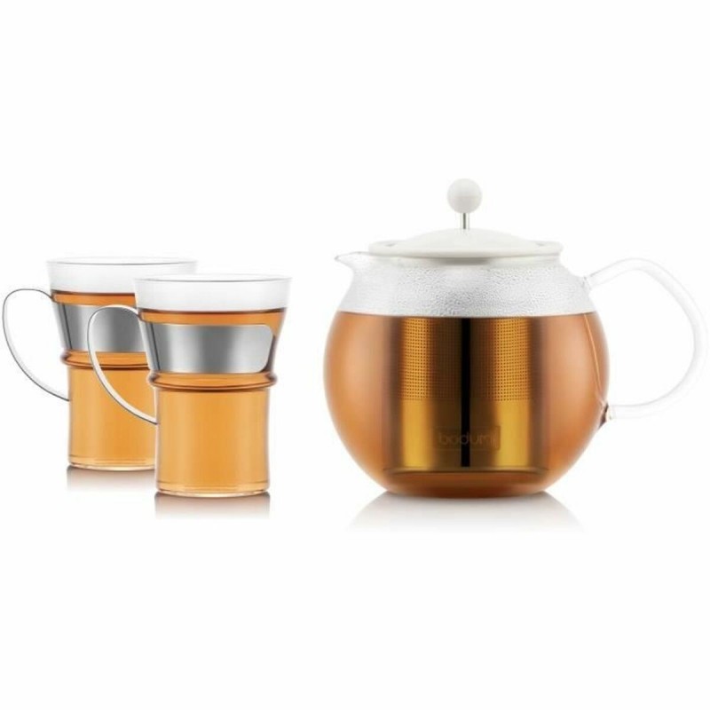Caffettiera a Stantuffo Bodum Trasparente Acciaio 1 L 0,35 L (8 Unità)