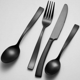 Posate Arthur Martin AM5136 Nero Acciaio inossidabile 24 Pezzi
