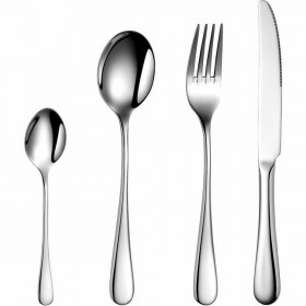 Posate Arthur Martin AM2202 Grigio Acciaio inossidabile 24 Pezzi