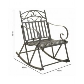 Sedia a dondolo Alexandra House Living Marrone Ferro 24 x 45 x 24 cm