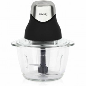 Tritatutto Hkoenig LEO8 Nero Cromo Vetro Acciaio inossidabile 1 L
