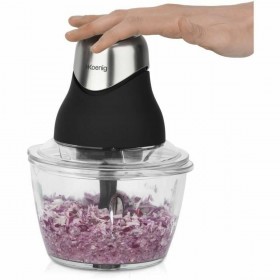 Tritatutto Hkoenig LEO8 Nero Cromo Vetro Acciaio inossidabile 1 L