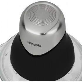 Tritatutto Hkoenig LEO8 Nero Cromo Vetro Acciaio inossidabile 1 L