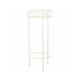 Supporto per Vaso Alexandra House Living Bianco Metallo Ferro 28 x 120 x 58 cm