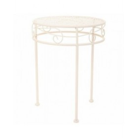 Supporto per Vaso Alexandra House Living Bianco Metallo Ferro 30 x 120 x 30 cm