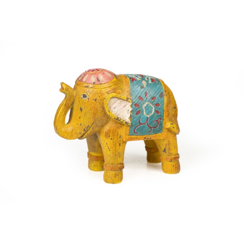 Statua Decorativa Romimex Multicolore Resina Elefante 22 x 18 x 10 cm