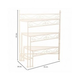 Supporto per Vaso Alexandra House Living Bianco Metallo Ferro 25 x 37 x 59 cm