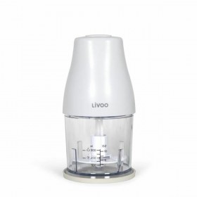Tritatutto Livoo Chopper Bianco 400 W Acciaio inossidabile