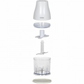 Tritatutto Livoo Chopper Bianco 400 W Acciaio inossidabile