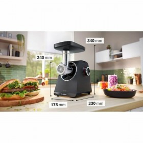 Tritatutto BOSCH MFWS430B Nero Grigio 1900 W