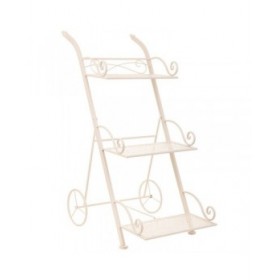 Supporto per Vaso Alexandra House Living Bianco Metallo Ferro 25 x 32 x 55 cm