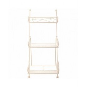 Supporto per Vaso Alexandra House Living Bianco Metallo Ferro 25 x 32 x 55 cm