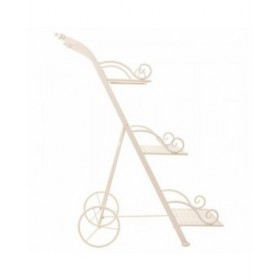 Supporto per Vaso Alexandra House Living Bianco Metallo Ferro 25 x 32 x 55 cm
