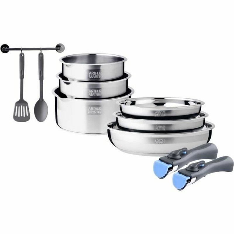 Batteria da Cucina Arthur Martin Acciaio 10 Pezzi