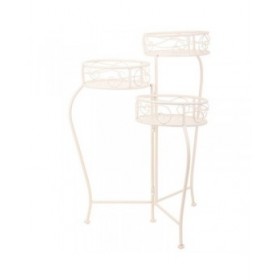 Supporto per Vaso Alexandra House Living Bianco Metallo Ferro 34 x 76 x 40 cm