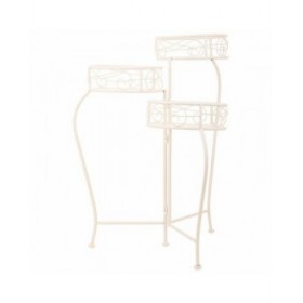 Supporto per Vaso Alexandra House Living Bianco Metallo Ferro 34 x 76 x 40 cm