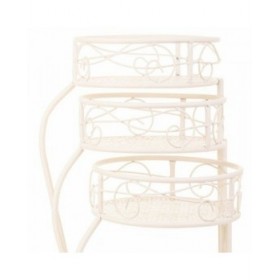 Supporto per Vaso Alexandra House Living Bianco Metallo Ferro 34 x 76 x 40 cm