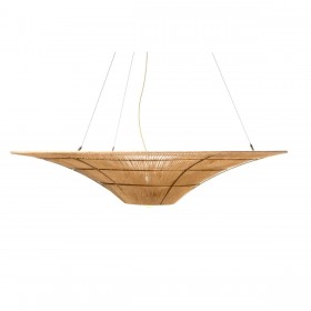 Lampadario Romimex Naturale Juta Ferro 115 x 22 x 115 cm