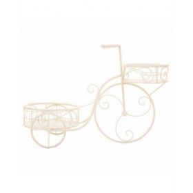 Supporto per Vaso Alexandra House Living Bianco Metallo Ferro Bicicletta 30 x 61 x 55 cm