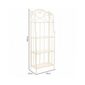 Scaffale Alexandra House Living Bianco Metallo Ferro 28 x 70 x 28 cm