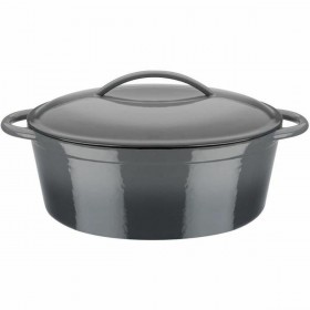 Casseruola con coperchio GSW Grigio Ferro Fuso