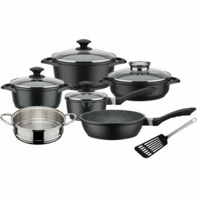 Batteria da Cucina GSW Nero noir 10 Pezzi