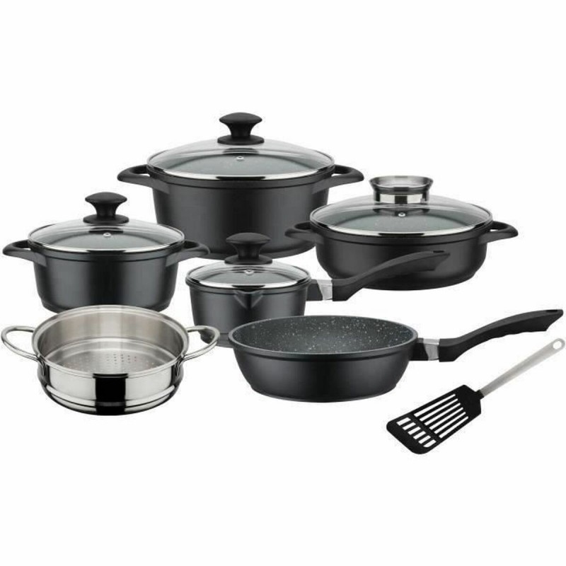 Batteria da Cucina GSW Nero noir 10 Pezzi