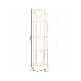 Scaffale Alexandra House Living Bianco Metallo Ferro 25 x 90 x 30 cm
