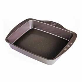 Teglia Antiaderente da Forno Pyrex Marrone Nero Metallo Acciaio