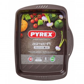 Teglia Antiaderente da Forno Pyrex Marrone Nero Metallo Acciaio