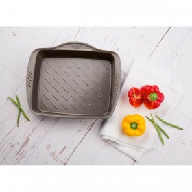 Teglia Antiaderente da Forno Pyrex Marrone Nero Metallo Acciaio