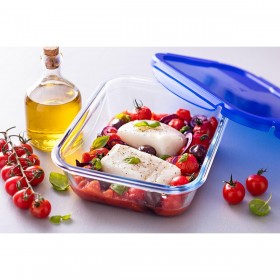 Contenitore per Conservare gli Alimenti Pyrex Azzurro Trasparente Rettangolare 800 ml