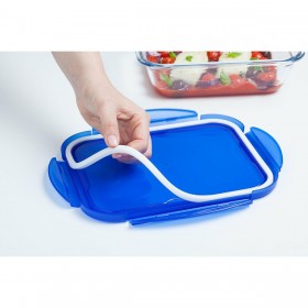 Contenitore per Conservare gli Alimenti Pyrex Azzurro Trasparente Rettangolare 800 ml
