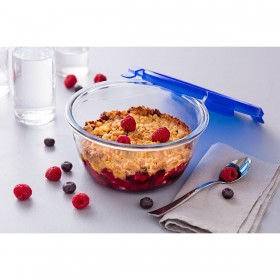 Contenitore per Conservare gli Alimenti Pyrex Azzurro Trasparente Rotonda 1,6 L (6 Pezzi)