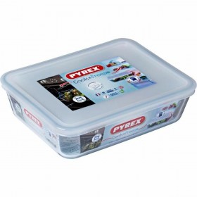 Contenitore per Conservare gli Alimenti Pyrex Bianco Trasparente Rettangolare 1,5 L