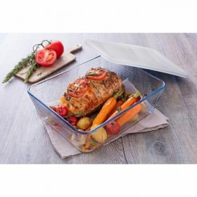 Contenitore per Conservare gli Alimenti Pyrex Bianco Trasparente Rettangolare 1,5 L