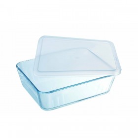 Contenitore per Conservare gli Alimenti Pyrex Bianco Trasparente Rettangolare 1,5 L