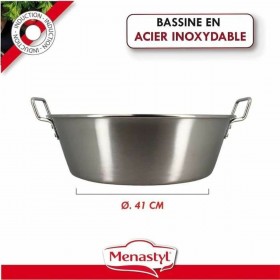 Contenitore per Conservare gli Alimenti Menastyl 40,5 cm Argentato Rettangolare