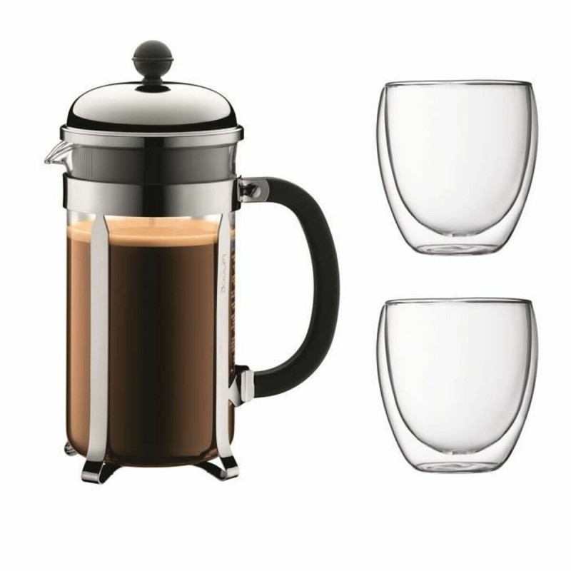 Caffettiera a Stantuffo Bodum Grigio 1 L 0,35 L (8 Unità)