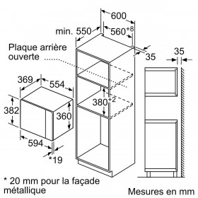 Microonde BOSCH Nero 900 W 25 L
