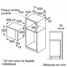 Microonde BOSCH Nero 900 W 25 L