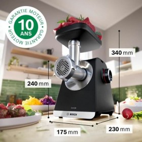 Tritatutto BOSCH Serie 6 MFWS660B Nero Metallo Acciaio inossidabile Plastica 500 W