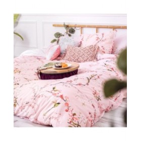 Copripiumino HappyFriday Chinoiserie rose Multicolore 155 x 220 cm