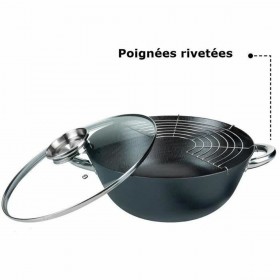 Padella Wok GSW Acciaio Acciaio forgiato Ø 32 cm 4 Pezzi