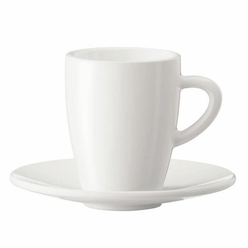 Set di 2 Tazze da Caffè Jura 85 ml Bianco (2 Unità)