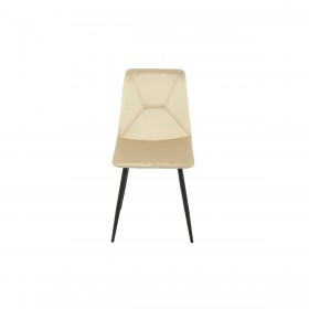 Sedia Romimex Beige Velluto Metallo 45 x 89 x 55 cm