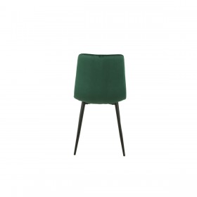 Sedia Romimex Verde Velluto Metallo 45 x 89 x 55 cm