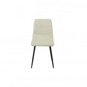 Sedia Romimex Bianco Velluto Metallo 45 x 89 x 55 cm